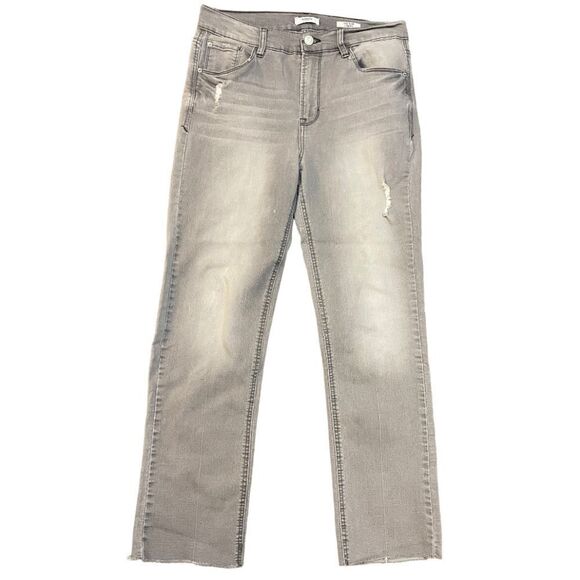Gray Kensie Slim Straight Jeans - Size 4/6 - Picture 1 of 3